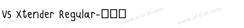 V5 Xtender Regular字体转换